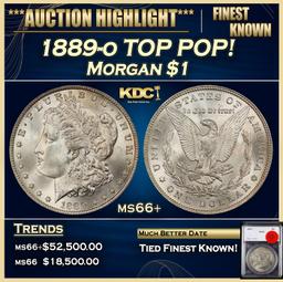 YO 1889-o Morgan Dollar TOP POP! $1 ms66+ SEGS
