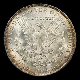 YC 1887-o Morgan Dollar Toned $1 ms65+ SEGS