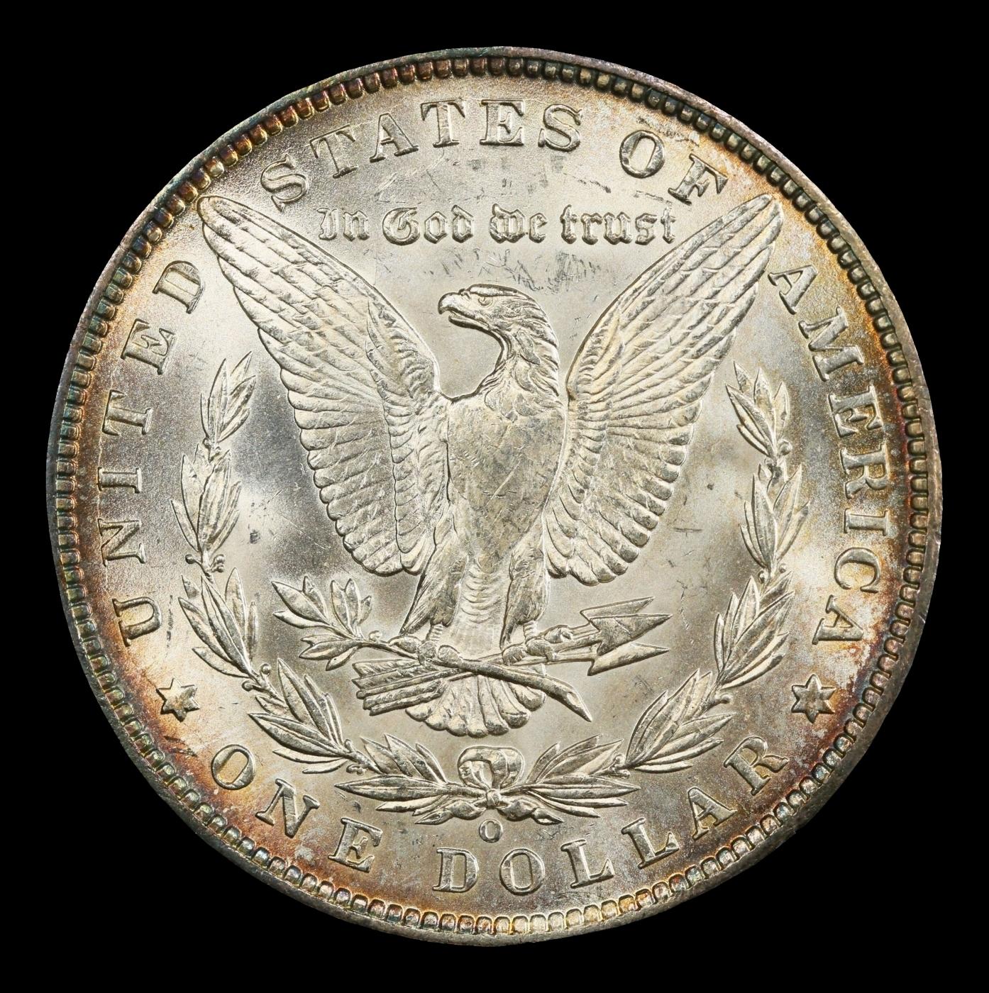 YC 1887-o Morgan Dollar Toned $1 ms65+ SEGS