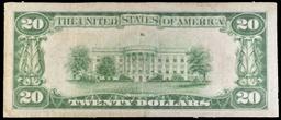 1928 $20 Gold Certificate FR-2402 Woods/Mellon Grades Select AU