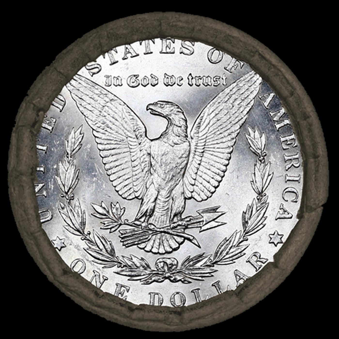 40- SEARS 20 Coin Morgan Silver Dollar $1 Roll Unc 1879/'P' Rev Ends