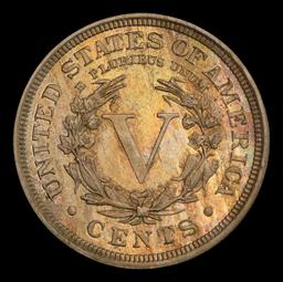 1910 Proof Liberty Nickel Rainbow Toned 5c pr67 SEGS