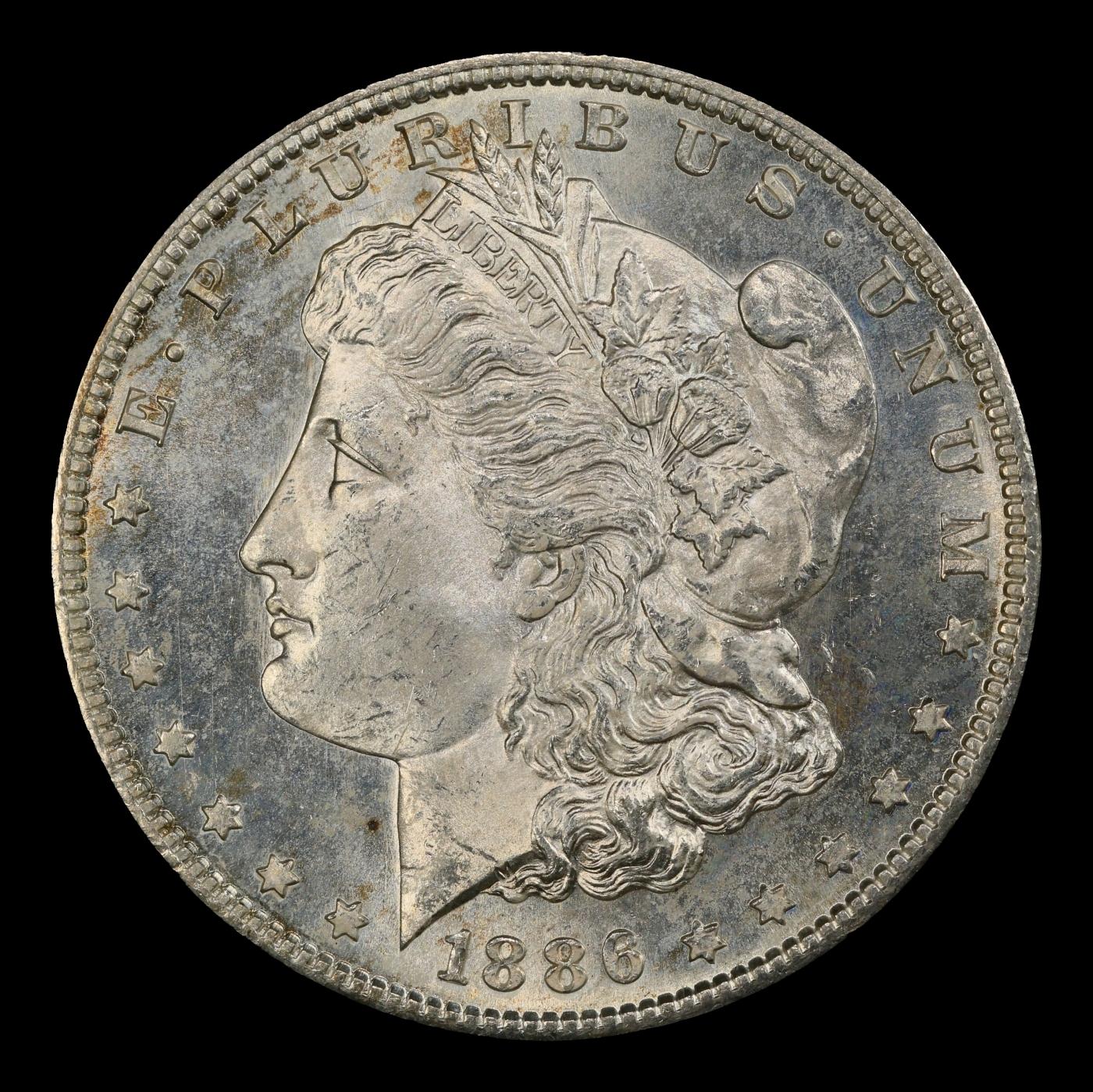 1886-s Morgan Dollar $1 ms65+ SEGS