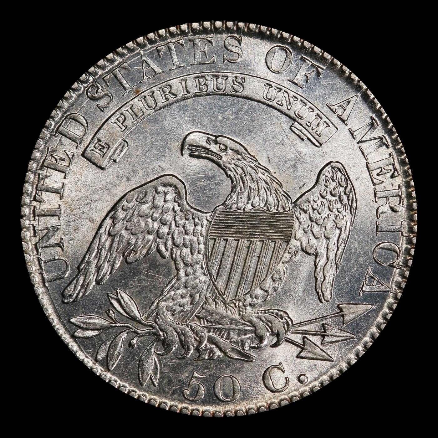 1821 Capped Bust Half Dollar 50c ms62+ USCG