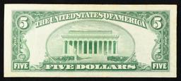 1934D $5 Blue Seal Silver Certificate Grades Choice AU/BU Slider
