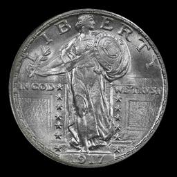 *Highlight* 1917-s Ty II Standing Liberty Quarter Near Top Pop! 25c ms67+ FH SEGS (fc)