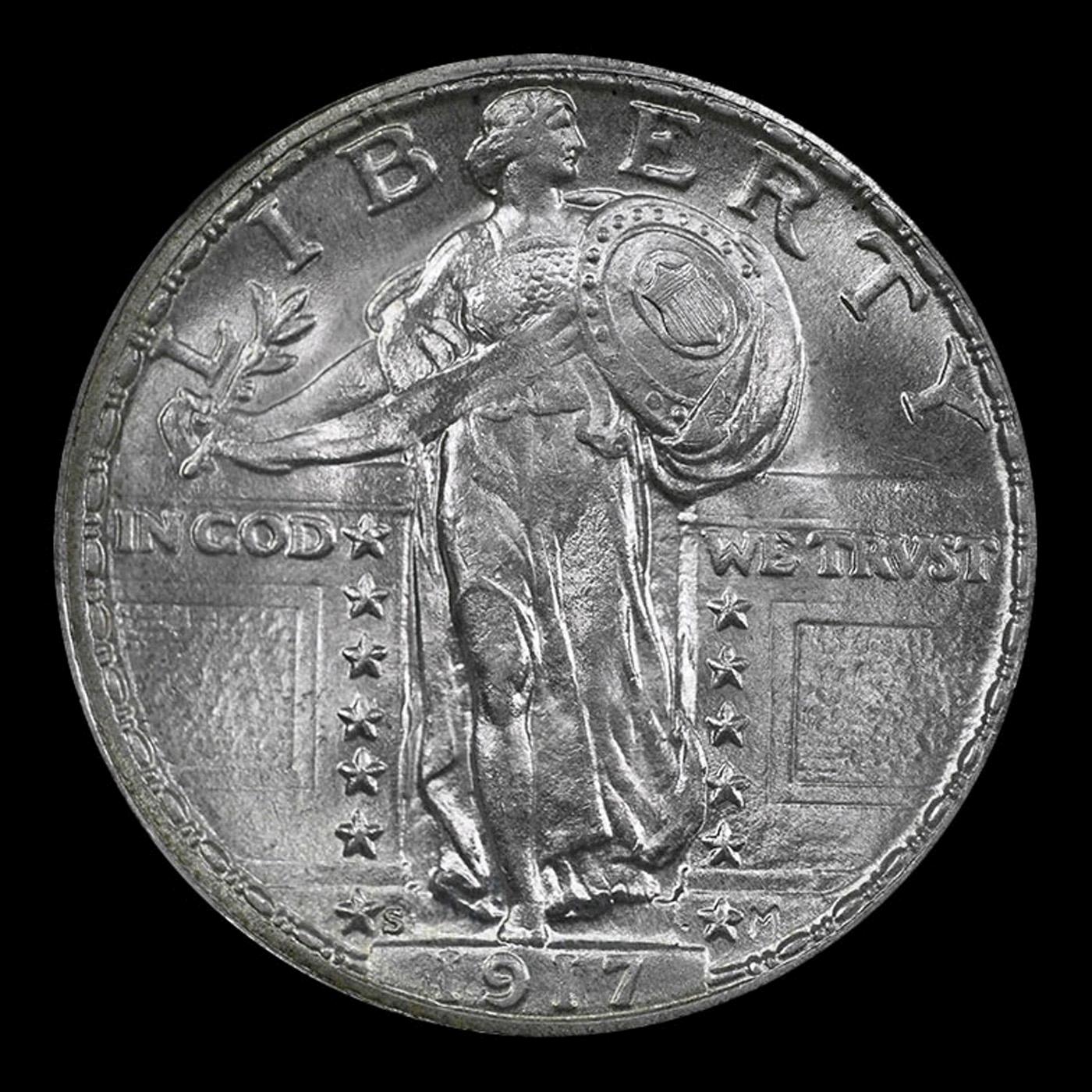 *Highlight* 1917-s Ty II Standing Liberty Quarter Near Top Pop! 25c ms67+ FH SEGS (fc)