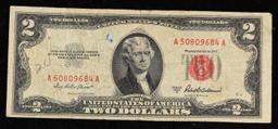 1953A $2 Red Seal United States Note Grades vf++