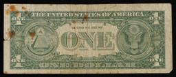 1957B $1 Blue Seal Silver Certificate Grades vf+