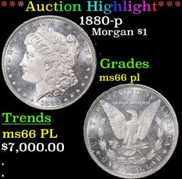 *Highlight* 1880-p Morgan Dollar $1 ms66 pl SEGS (fc)