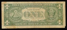 1957A $1 Blue Seal Silver Certificate Grades vf+