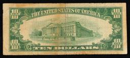 1953 $10 Blue Seal Silver Certificate Grades vf++
