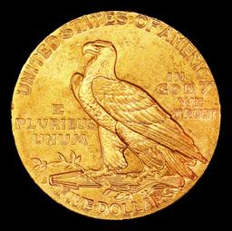 *Highlight* 1911-s Gold Indian Half Eagle $5 Choice+ Unc USCG (fc)