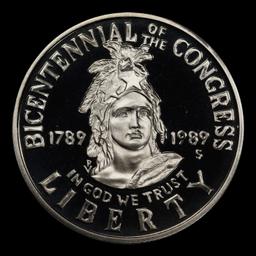 1989-S Congress Proof Modern Commem Half Dollar 50c pr70 dcam SEGS