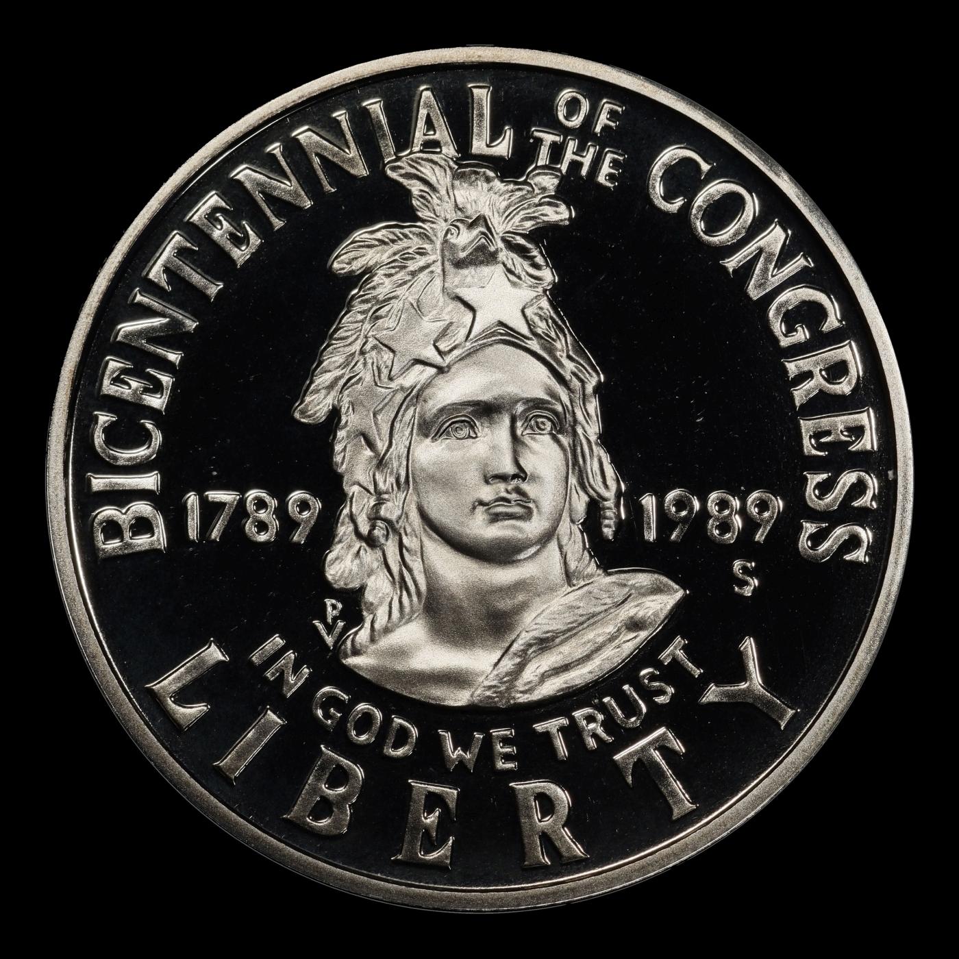 1989-S Congress Proof Modern Commem Half Dollar 50c pr70 dcam SEGS