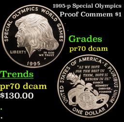 1995-p Special Olympics Proof Modern Commem Dollar $1 pr70 dcam SEGS
