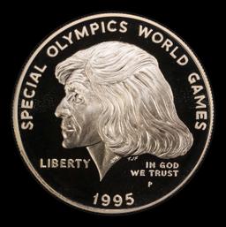 1995-p Special Olympics Proof Modern Commem Dollar $1 pr70 dcam SEGS