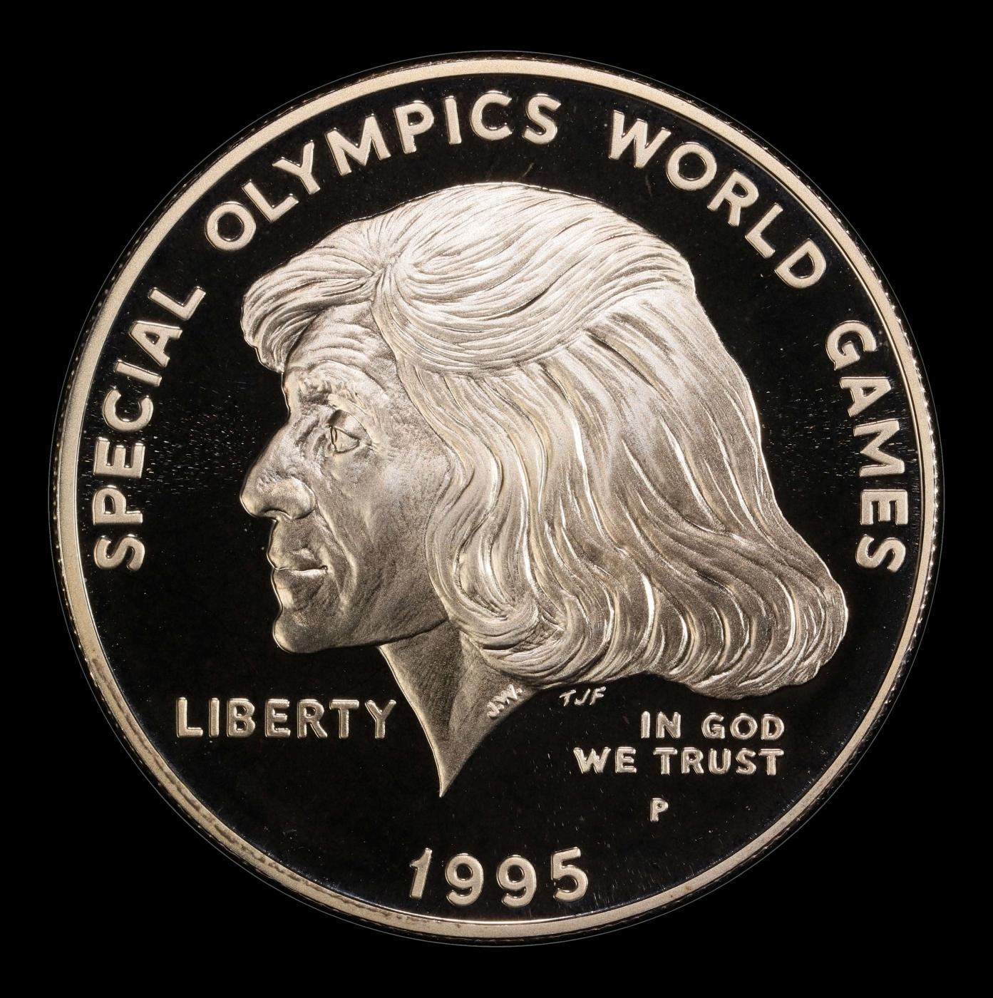 1995-p Special Olympics Proof Modern Commem Dollar $1 pr70 dcam SEGS