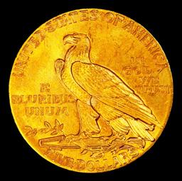 *Highlight* 1911-p Gold Indian Half Eagle $5 Choice+ Unc USCG (fc)