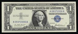 1957 $1 Blue Seal Silver Certificate Grades Choice CU