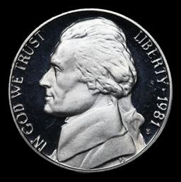 1981-s Ty 1 Proof Jefferson Nickel 5c pr70 dcam SEGS