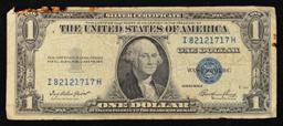 1935E $1 Blue Seal Silver Certificate Grades vf details