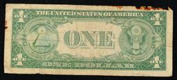1935E $1 Blue Seal Silver Certificate Grades vf details