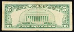 1963 $5 Red Seal United States Note Grades vf++