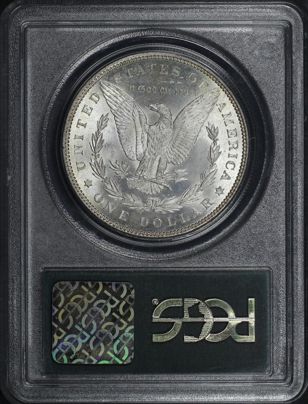 PCGS 1883-p Morgan Dollar OGH Rainbow Toned 1 ms64 PCGS