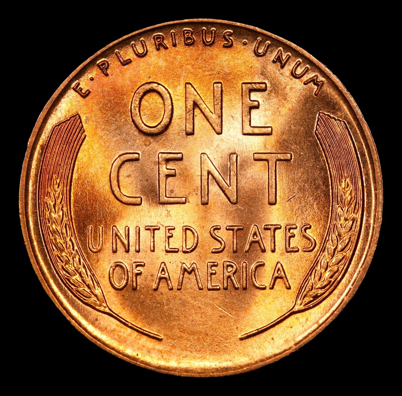 1955-p Lincoln Cent Near Top Pop! 1c ms67 rd USCG