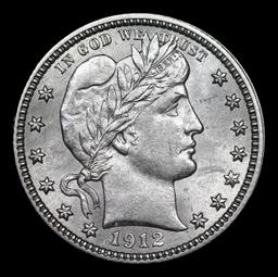 1912-p Barber Quarter 25c ms65+ SEGS