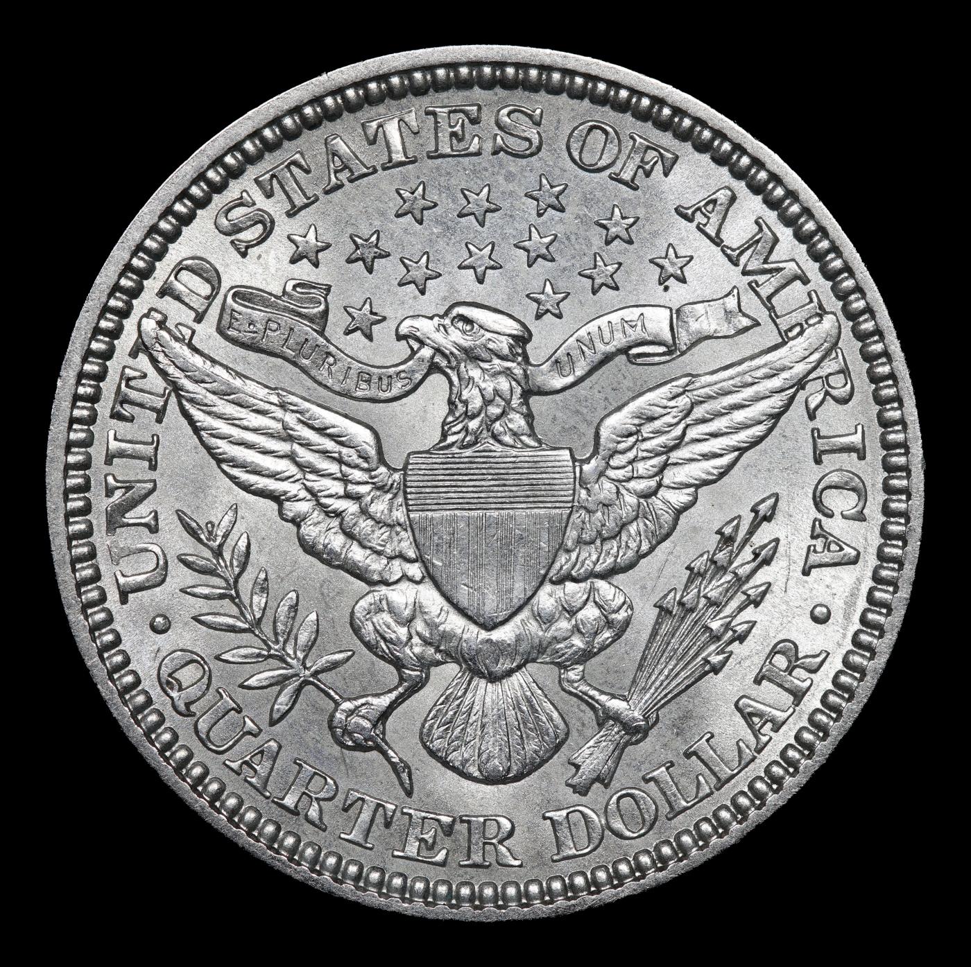 1912-p Barber Quarter 25c ms65+ SEGS