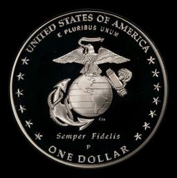 2005-P Marines Proof Modern Commem Dollar $1 pr70 dcam SEGS