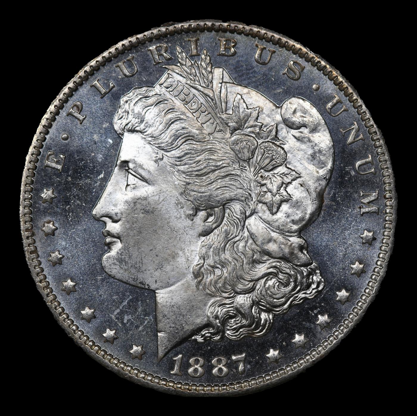 1887-o Morgan Dollar Near Top Pop! $1 ms65+ dmpl SEGS
