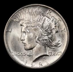 1921-p Peace Dollar Near Top Pop $1 ms66 SEGS