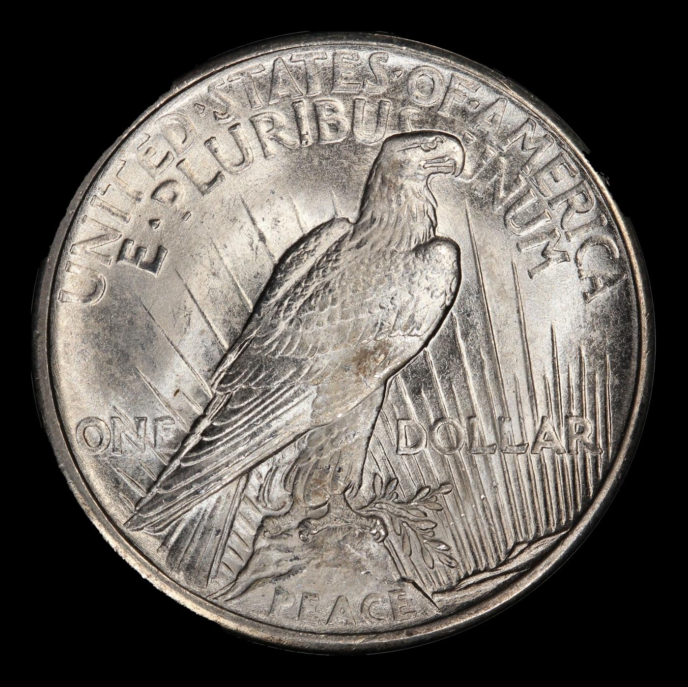 1921-p Peace Dollar Near Top Pop $1 ms66 SEGS