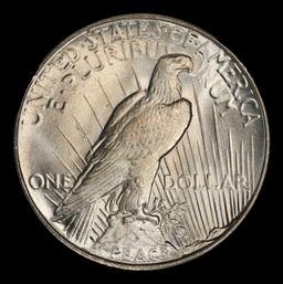 1935-p Peace Dollar Near Top Pop $1 ms66 SEGS