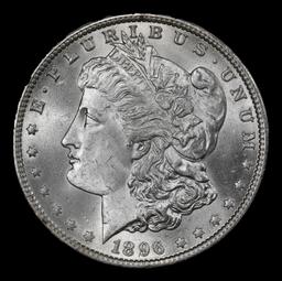 1896-p Morgan Dollar $1 Grades ms65+