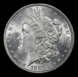 1880-p Morgan Dollar $1 Grades ms64
