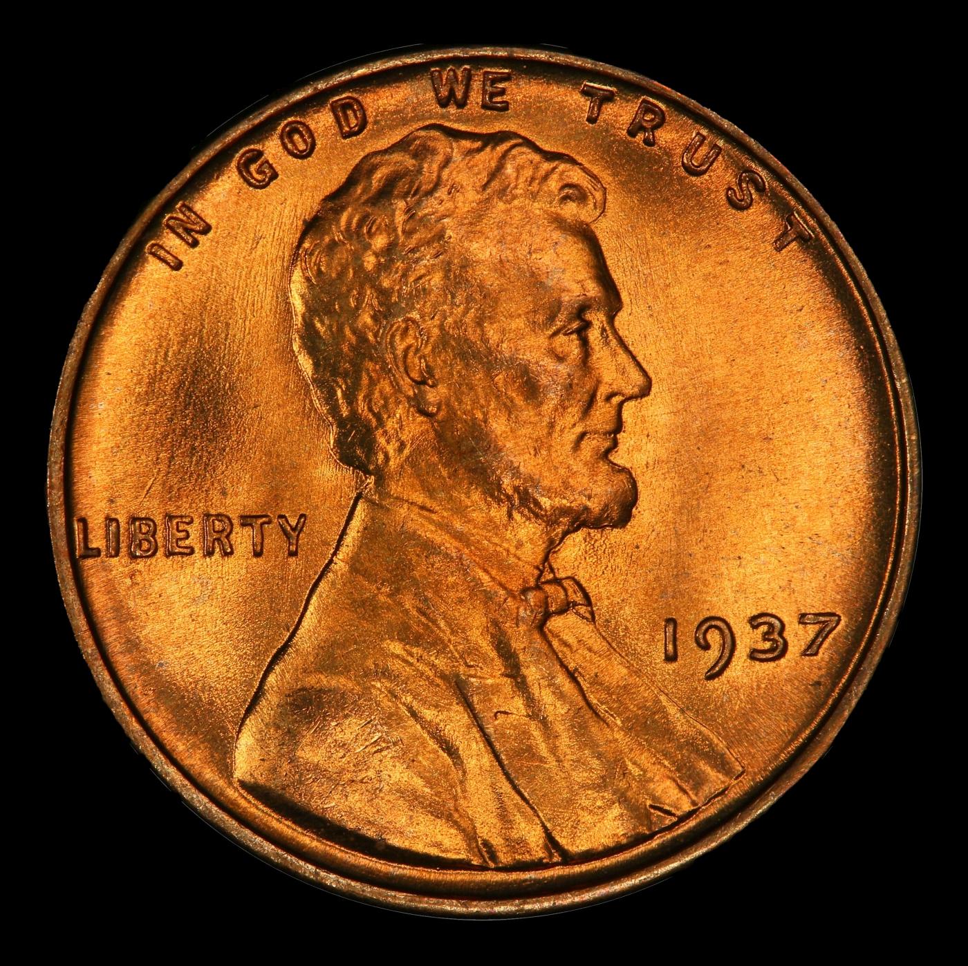 1937-p Lincoln Cent TOP POP! 1c ms68 rd SEGS