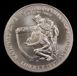 1997-p Law Officers Modern Commem Dollar $1 ms70 SEGS