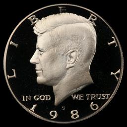 1986-s Proof Kennedy Half Dollar 50c pr70 dcam SEGS