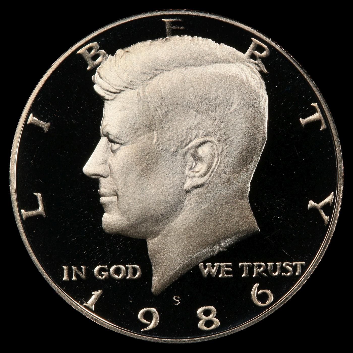1986-s Proof Kennedy Half Dollar 50c pr70 dcam SEGS