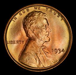 1934-p Lincoln Cent Near Top Pop 1c ms67 rd SEGS
