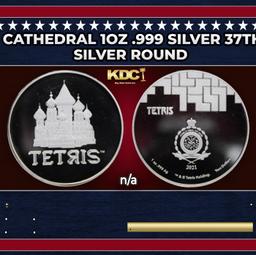 2021 Tetris St. Basil's Cathedral 1oz .999 Silver 37th Aniversary  $2 Niue Grades Ungraded