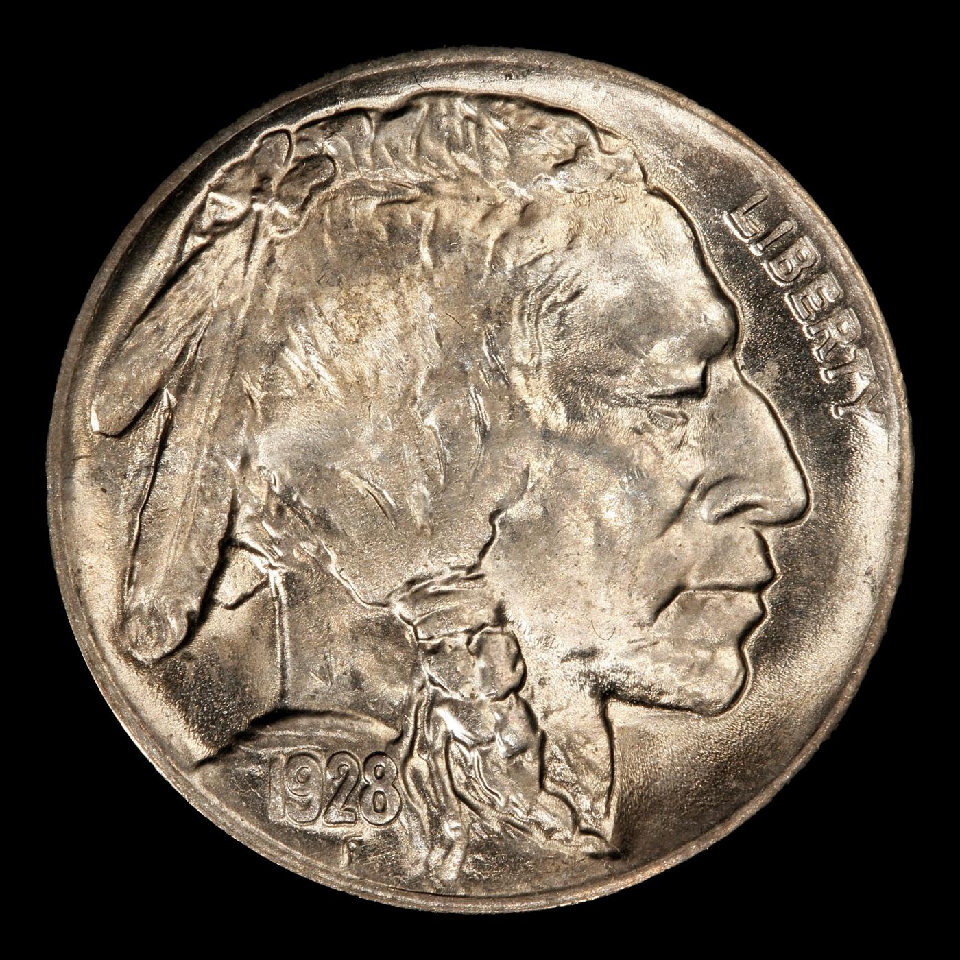 1928-d Buffalo Nickel 5c ms65+ SEGS