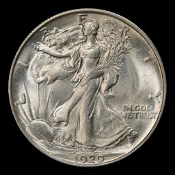 1920-p Walking Liberty Half Dollar 50c ms65 SEGS