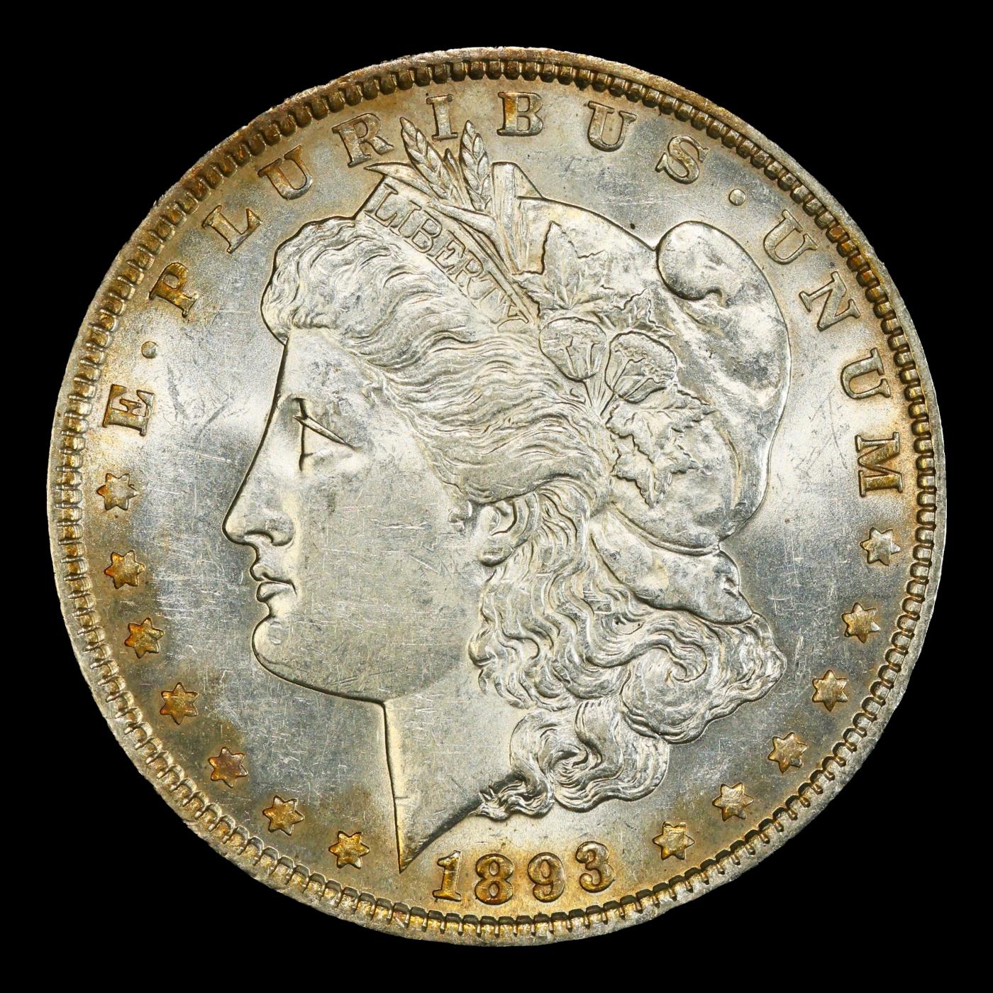1893-p Morgan Dollar $1 ms63 USCG