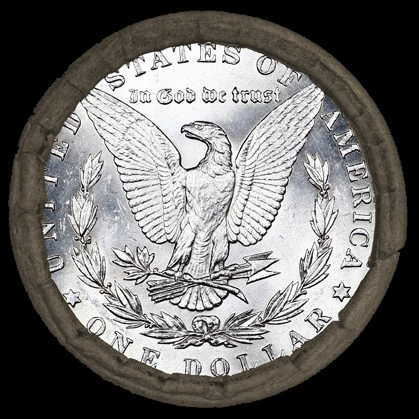 RO- SEARS 20 Coin Morgan Silver Dollar $1 Roll Unc 1878/'P' Rev Ends