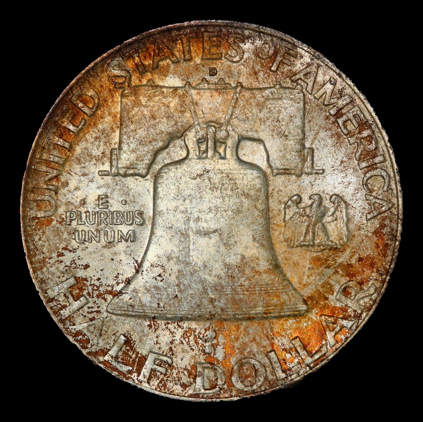 1951-d Franklin Half Dollar Toned TOP POP! 50c ms67+ fbl SEGS